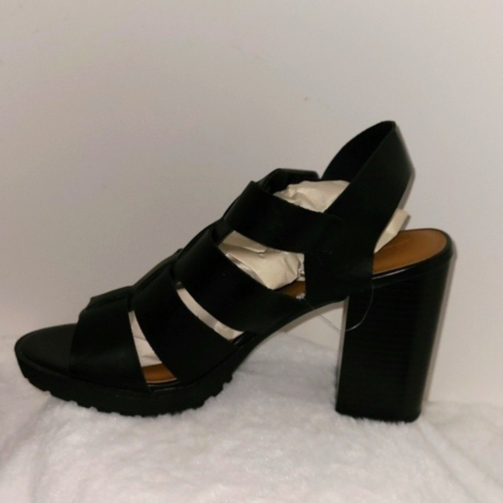 Universal Thread Strapped Block Heel Black Sandals Women's Size 11 NWOT - Picture 9 of 16